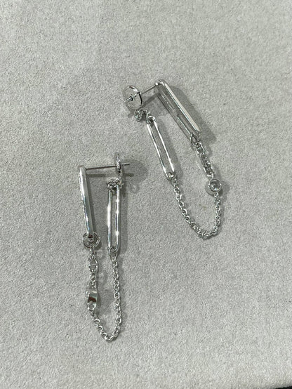 [⭐Glow]CHAINE CHAOS DIAMOND DROP EARRINGS