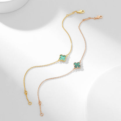 [⭐Glow]CLOVER BRACELET MALACHITE 1 MOTIF