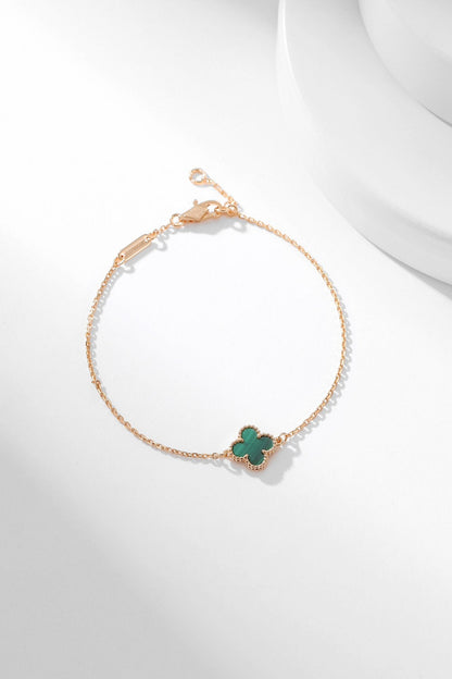 [⭐Glow]CLOVER BRACELET MALACHITE 1 MOTIF