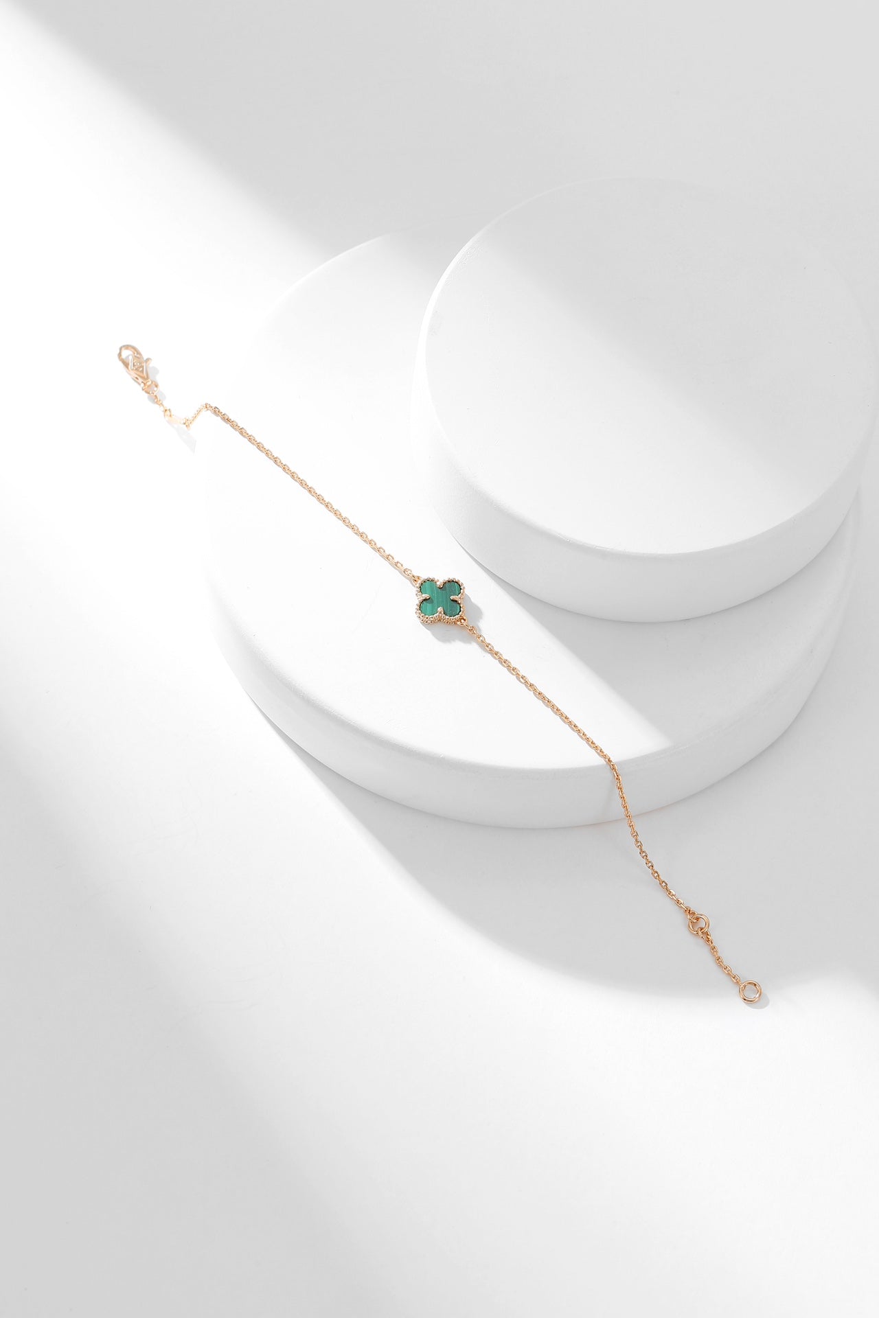 [⭐Glow]CLOVER BRACELET MALACHITE 1 MOTIF