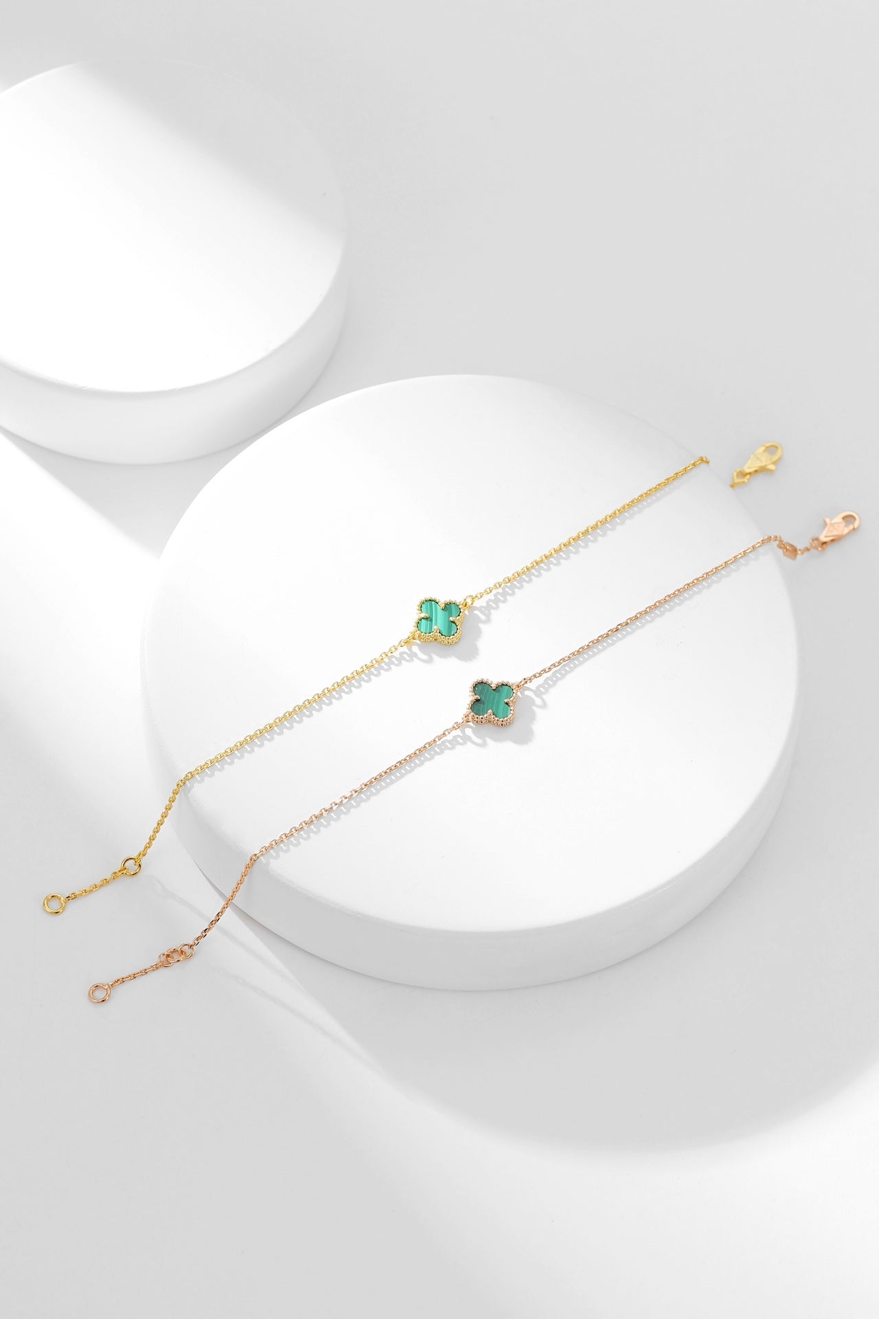 [⭐Glow]CLOVER BRACELET MALACHITE 1 MOTIF