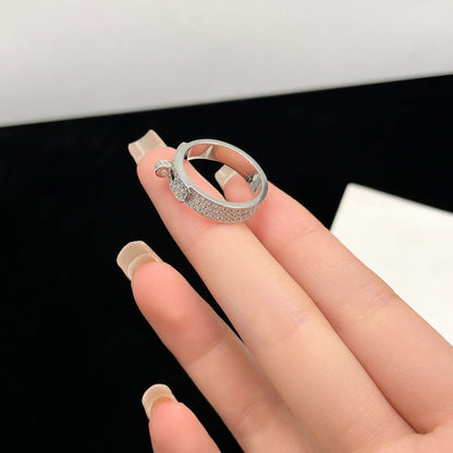 [⭐Glow]KELLY SILVER DIAMOND RING