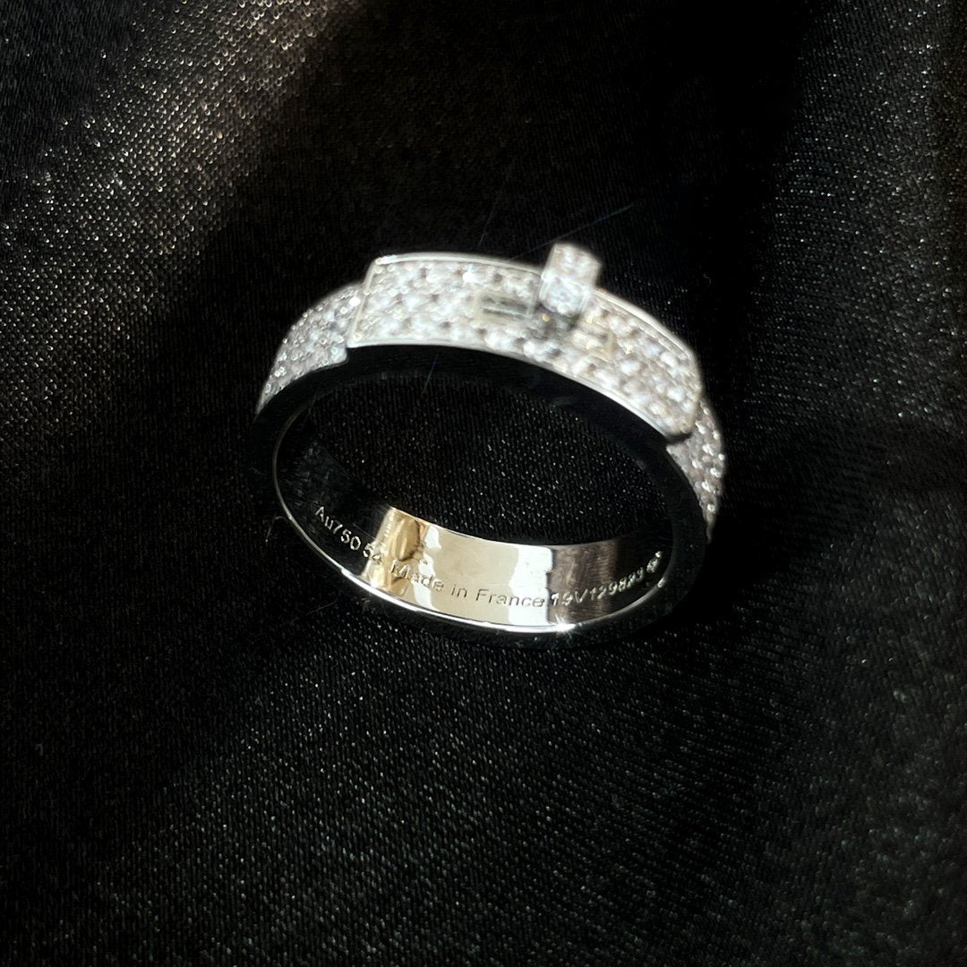 [⭐Glow]KELLY SILVER DIAMOND RING