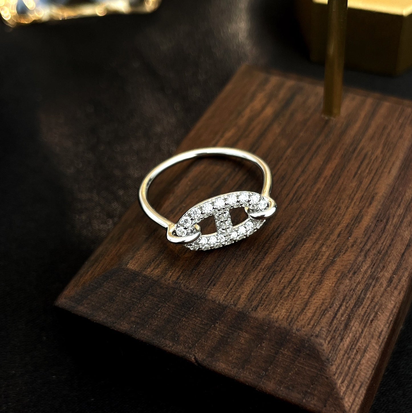 [⭐Glow]RONDE SMALL SILVER DIAMOND RING