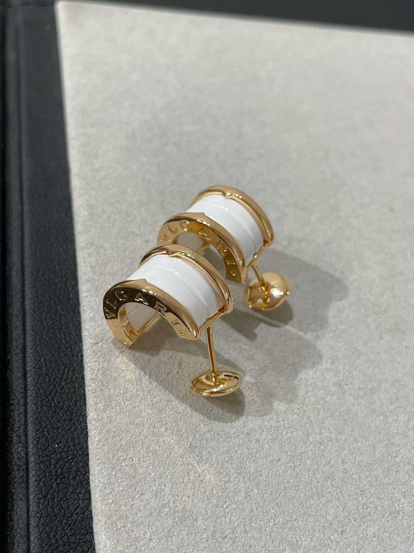 [⭐Glow]ZERO 1 PINK GOLD CERAMIC EARRINGS