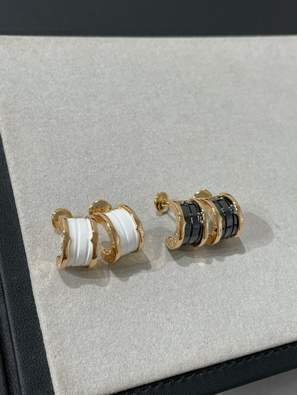 [⭐Glow]ZERO 1 PINK GOLD CERAMIC EARRINGS