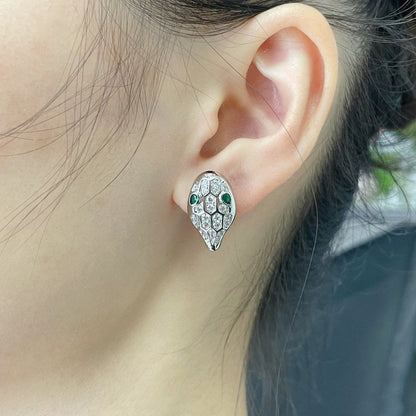 [⭐Glow]SERPENT DIAMOND STUD EARRINGS