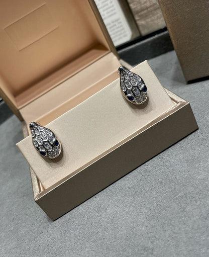 [⭐Glow]SERPENT DIAMOND STUD EARRINGS