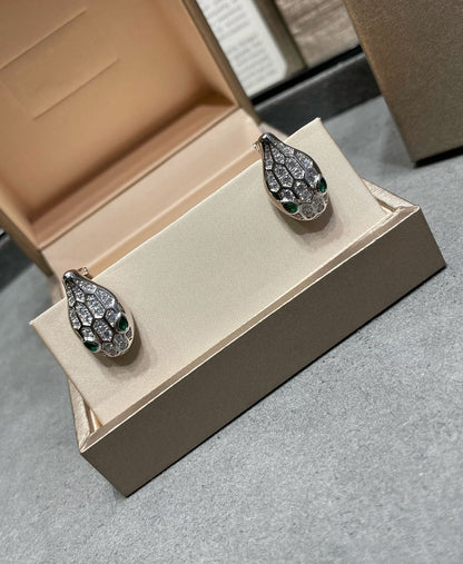 [⭐Glow]SERPENT DIAMOND STUD EARRINGS