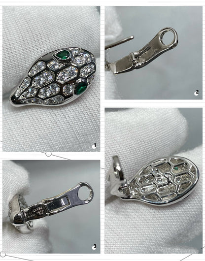 [⭐Glow]SERPENT DIAMOND STUD EARRINGS