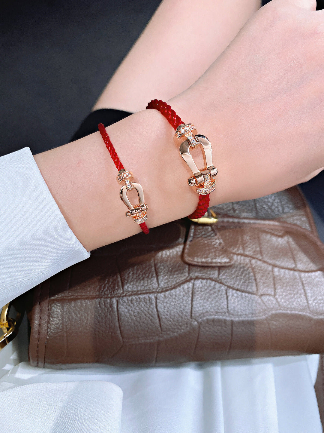 [⭐Glow]FORCE 10 HALF DIAMOND PINK GOLD RED CORDERI LARGE AND MEDIUM MODEL