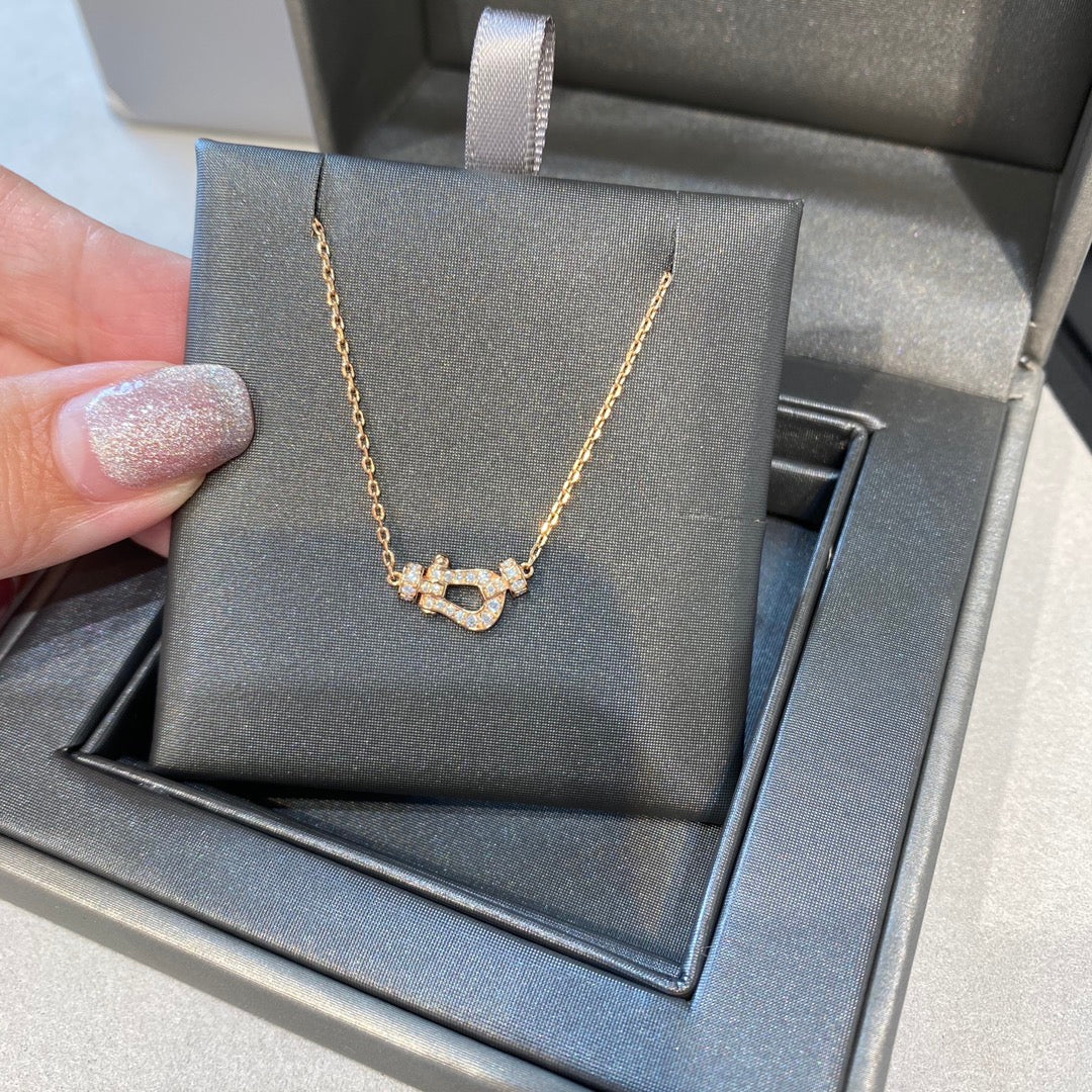 [⭐Glow]FORCE 10 DIAMOND PINK GOLD NECKLACE MINI MODEL