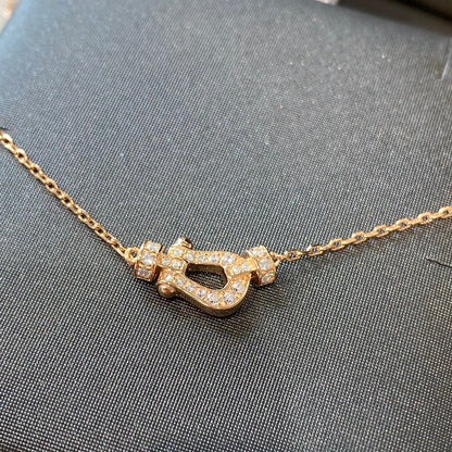 [⭐Glow]FORCE 10 DIAMOND PINK GOLD NECKLACE MINI MODEL