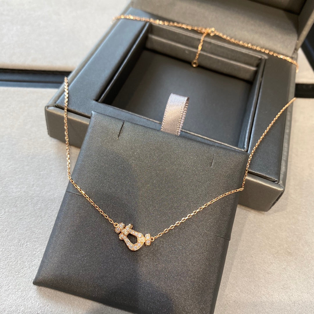 [⭐Glow]FORCE 10 DIAMOND PINK GOLD NECKLACE MINI MODEL