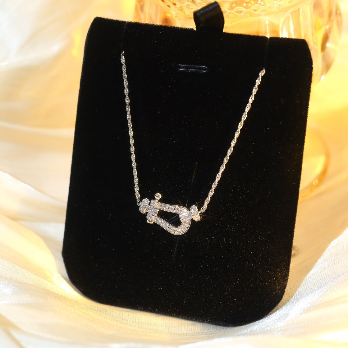 [⭐Glow]FORCE 10 DIAMOND SILVER NECKLACE MINI MODEL