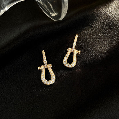 [⭐Glow]FORCE 10 FULL DIAMOND DROP EARRINGS MEDIUM MODEL