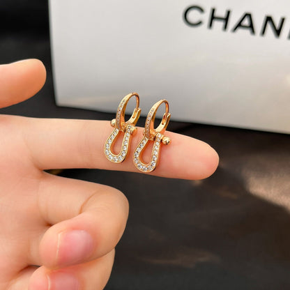 [⭐Glow]FORCE 10 FULL DIAMOND DROP EARRINGS MEDIUM MODEL