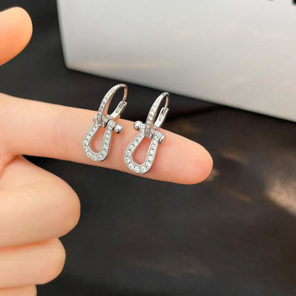 [⭐Glow]FORCE 10 FULL DIAMOND DROP EARRINGS MEDIUM MODEL