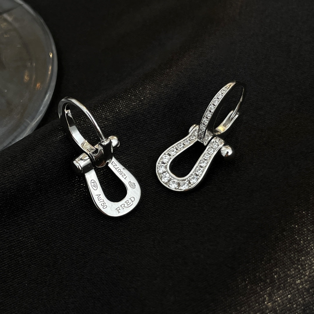 [⭐Glow]FORCE 10 FULL DIAMOND DROP EARRINGS MEDIUM MODEL