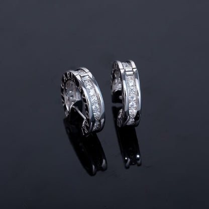 [⭐Glow]ZERO 1 MINI SILVER DIAMOND EARRINGS