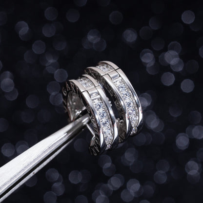 [⭐Glow]ZERO 1 MINI SILVER DIAMOND EARRINGS