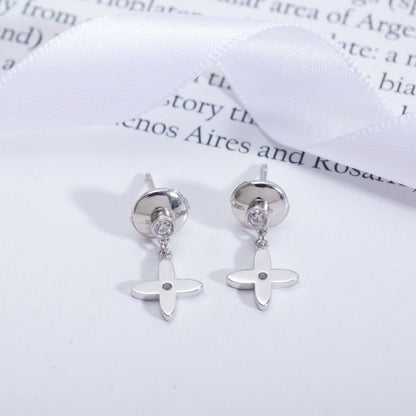 [⭐Glow]VIDYLLE SILVER DIAMOND MINI DROP EARRINGS