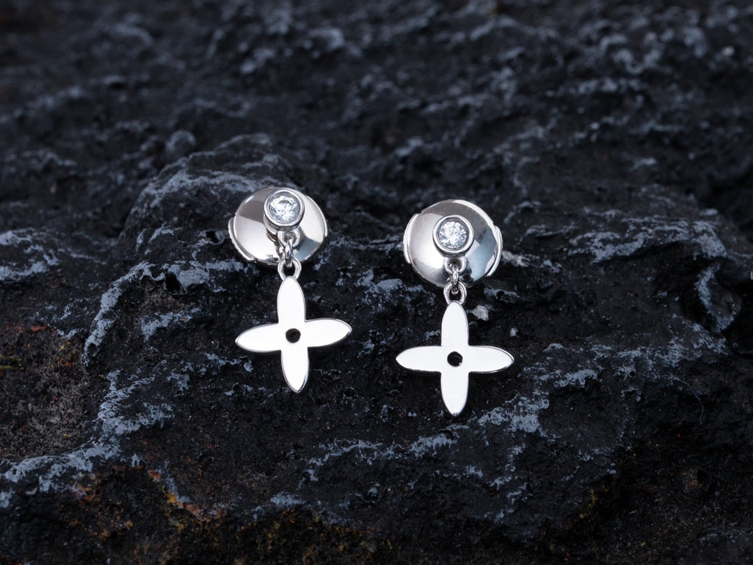[⭐Glow]VIDYLLE SILVER DIAMOND MINI DROP EARRINGS