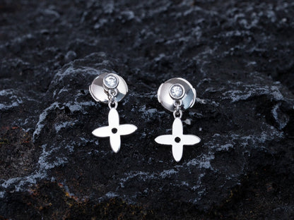 [⭐Glow]VIDYLLE SILVER DIAMOND MINI DROP EARRINGS