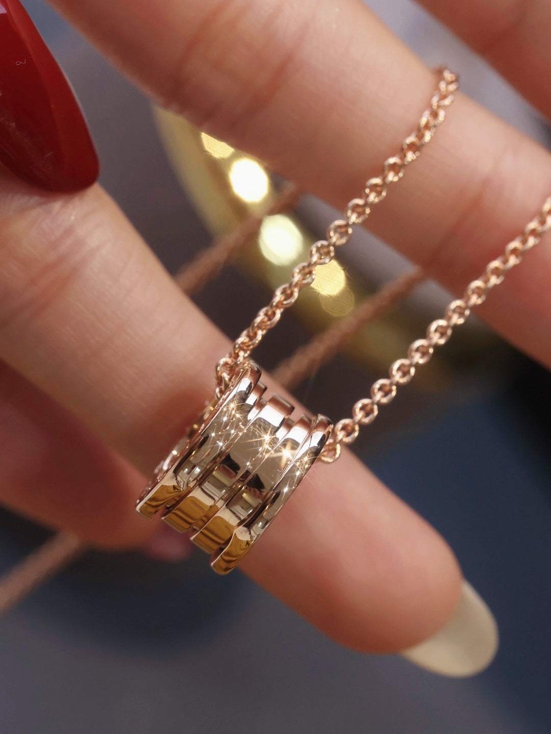 [⭐Glow]ZERO 1 PINK GOLD NECKLACE
