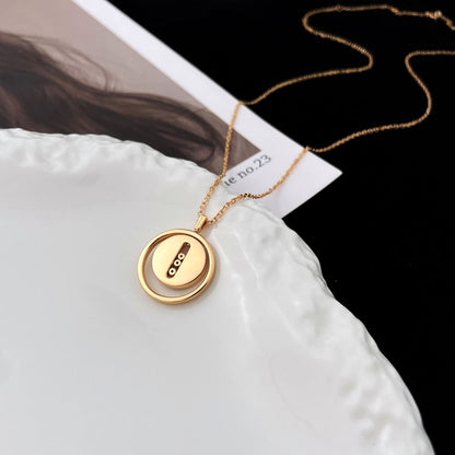 [⭐Glow]Demo MOVE MOP PINK GOLD NECKLACE
