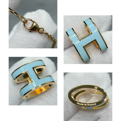 [⭐Glow]POP H SKY BLUE NECKLACE