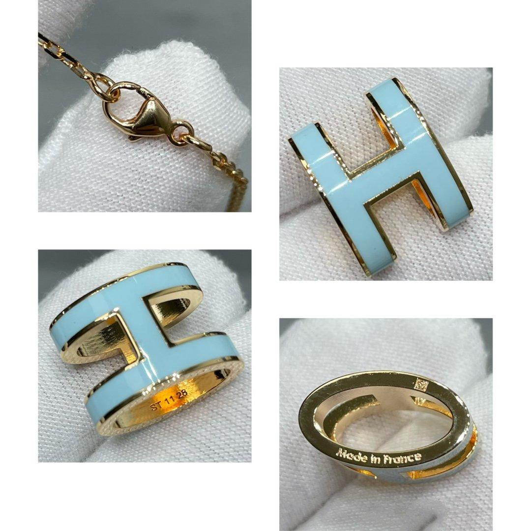 [⭐Glow]POP H SKY BLUE NECKLACE