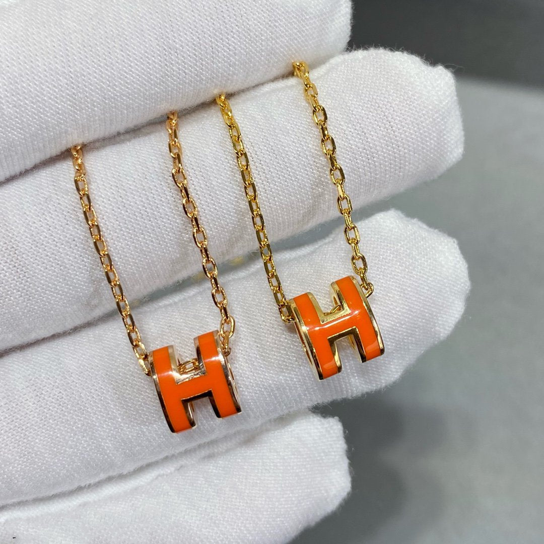 [⭐Glow]MINI POP H NECKLACE