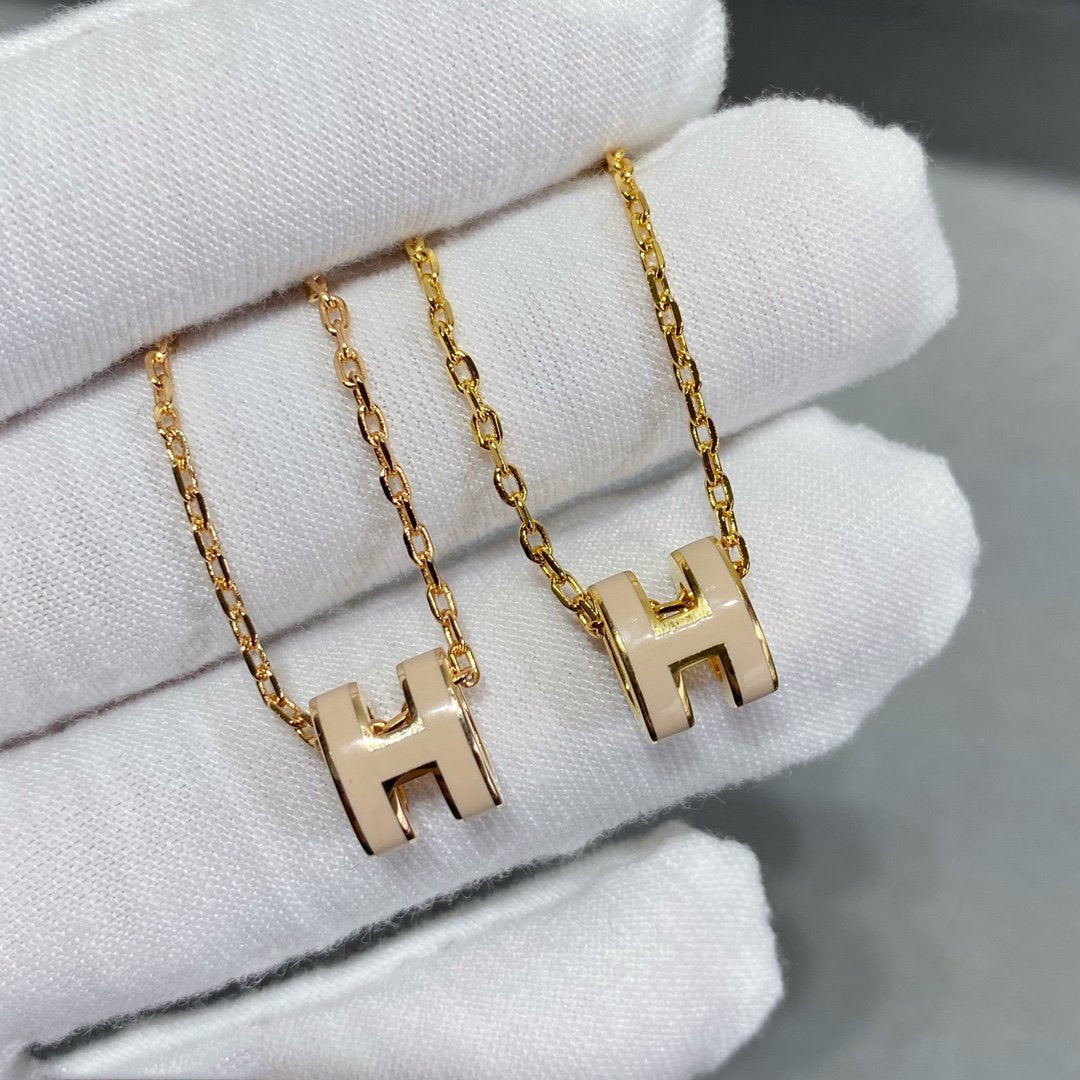 [⭐Glow]MINI POP H NECKLACE