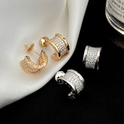 [⭐Glow]ZERO 1 DIAMOND PAVED EARRINGS