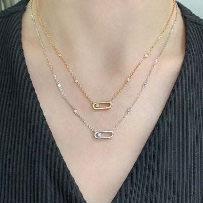 [⭐Glow]MOVE UNO DIAMOND NECKLACE