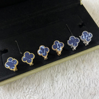 [⭐Glow]CLOVER PIETERSITE MEDIUM STUD EARRINGS