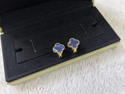 [⭐Glow]CLOVER PIETERSITE MEDIUM STUD EARRINGS