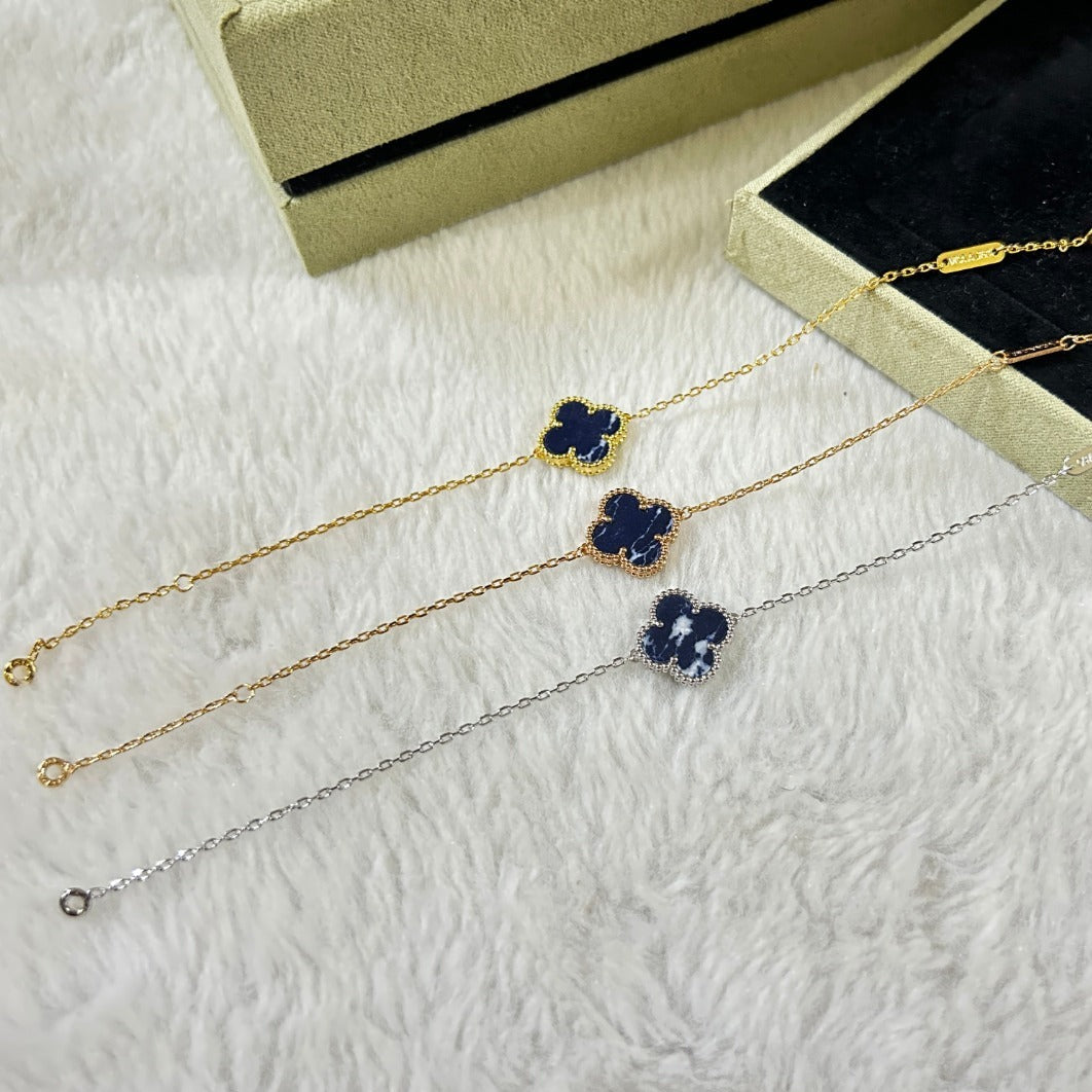 [⭐Glow]CLOVER 1 MOTIF PIETERSITE BRACELET