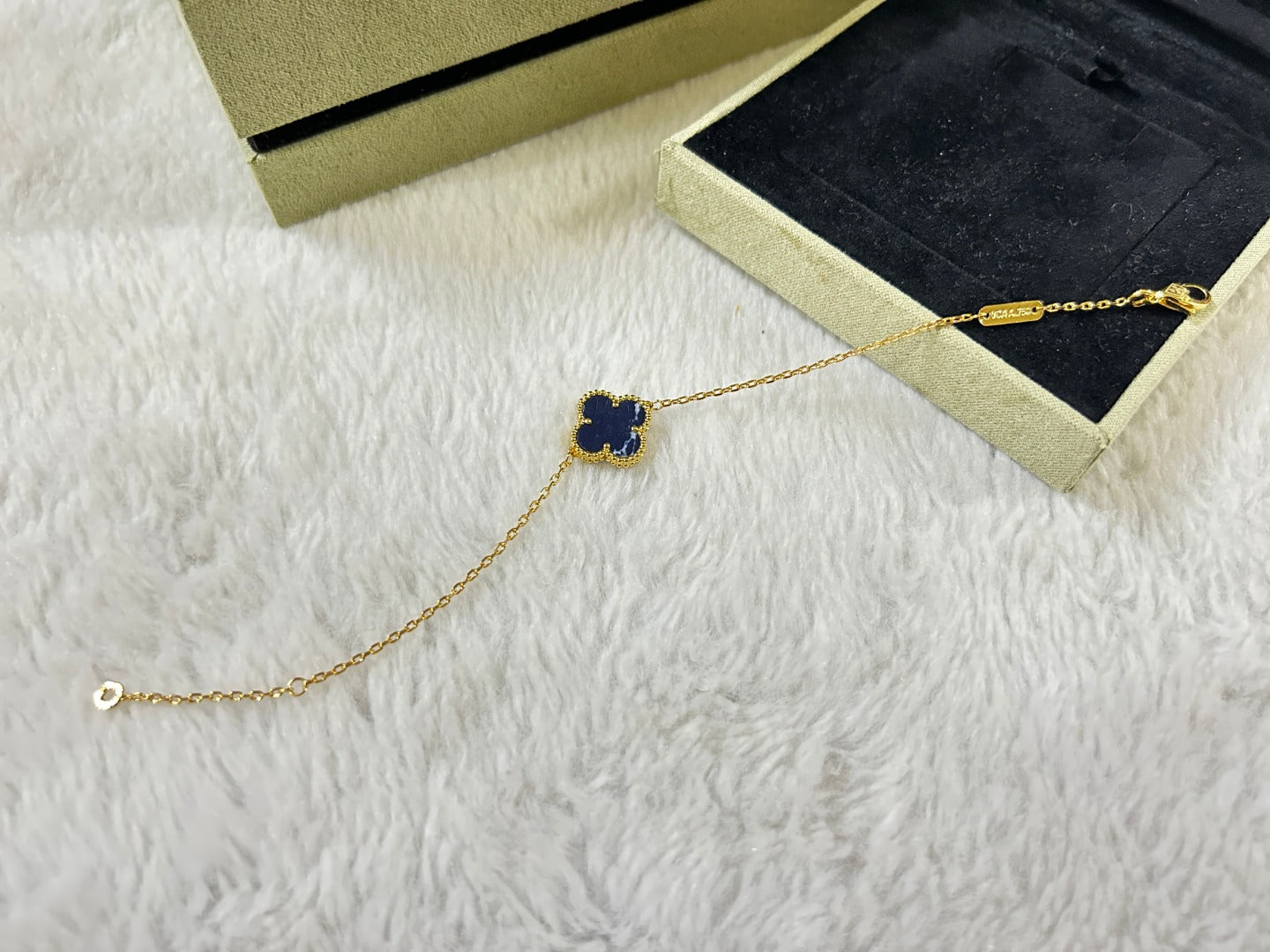 [⭐Glow]CLOVER 1 MOTIF PIETERSITE BRACELET