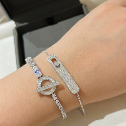 [⭐Glow]MOVE CLASSIQUE DIAMOND PAVED BRACELET