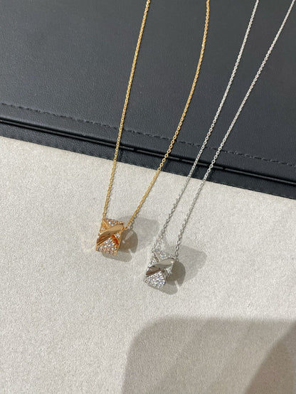 [⭐Glow]LIENS EVIDENCE DIAMOND PAVED NECKLACE