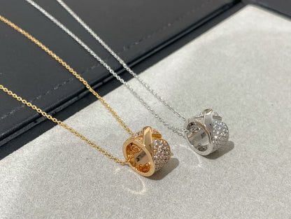 [⭐Glow]LIENS EVIDENCE DIAMOND PAVED NECKLACE