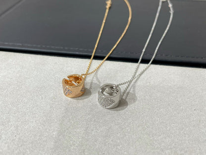 [⭐Glow]LIENS EVIDENCE DIAMOND PAVED NECKLACE