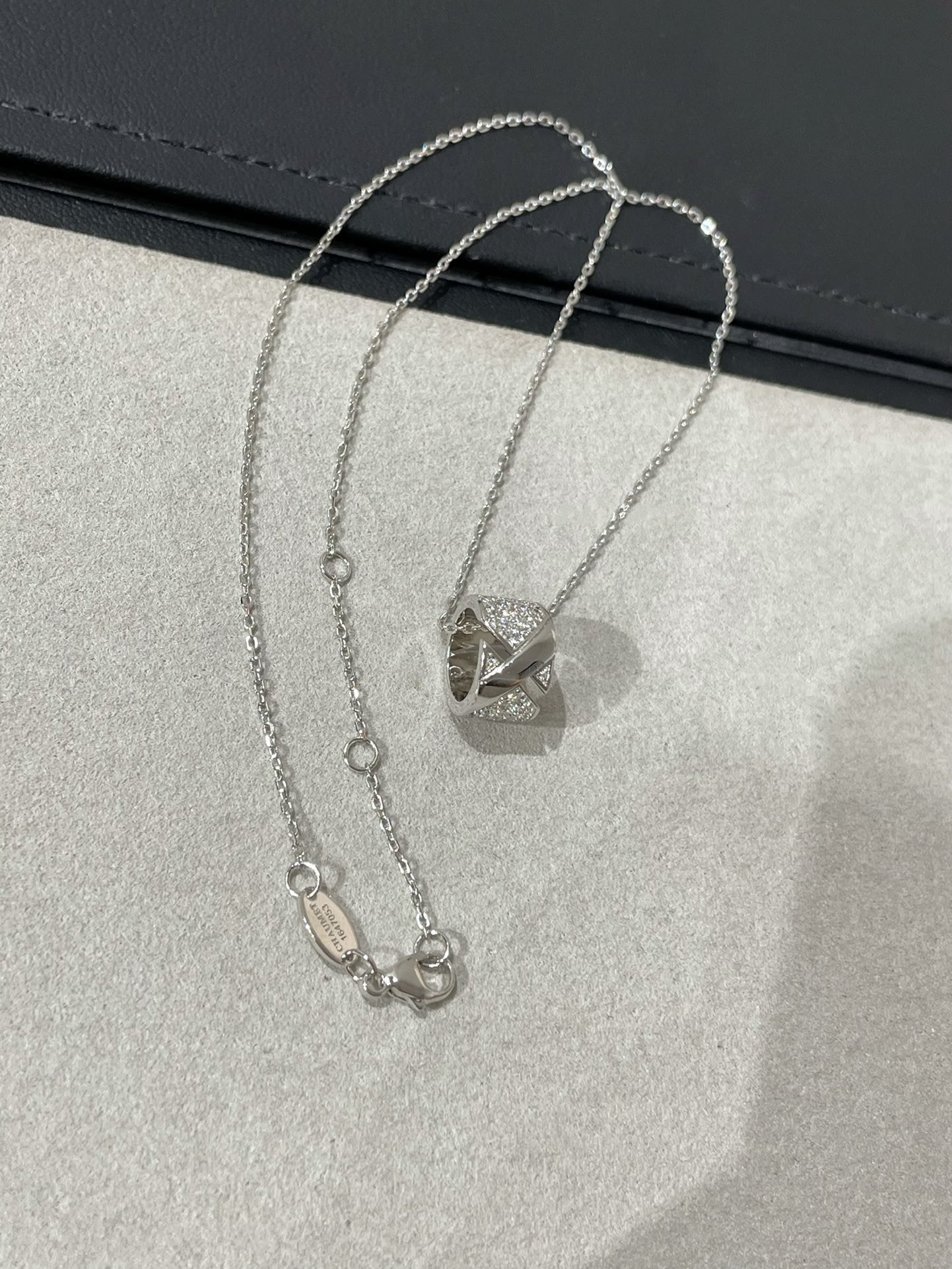 [⭐Glow]LIENS EVIDENCE DIAMOND PAVED NECKLACE