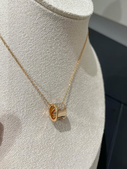 [⭐Glow]LIENS EVIDENCE DIAMOND PAVED NECKLACE
