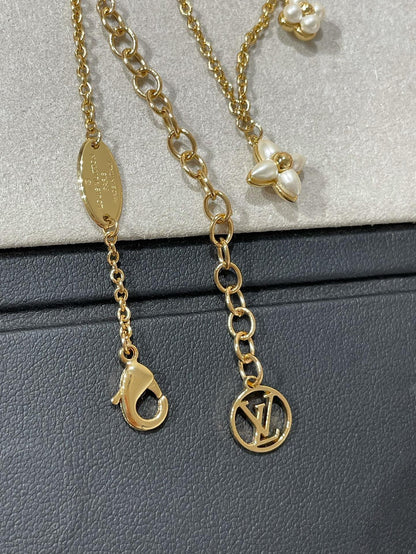 [⭐Glow]FLOWERGRAM GOLD MOP DOUBLE ROW NECKLACE