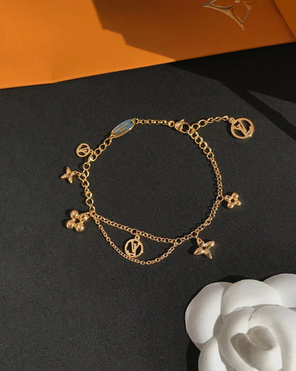 [⭐Glow]BLOOMING PINK GOLD MOP BRACELET