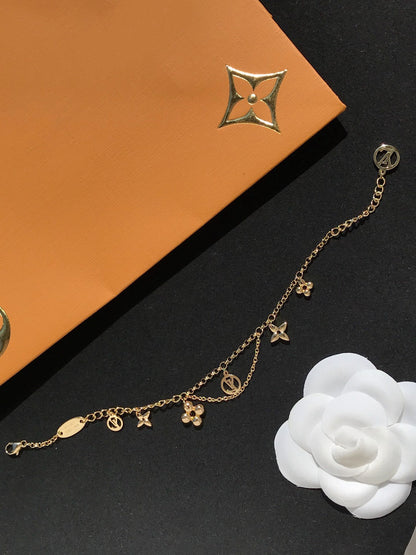 [⭐Glow]BLOOMING PINK GOLD MOP BRACELET