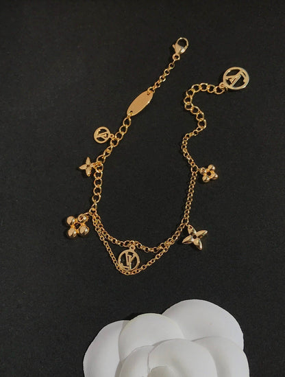 [⭐Glow]BLOOMING PINK GOLD MOP BRACELET